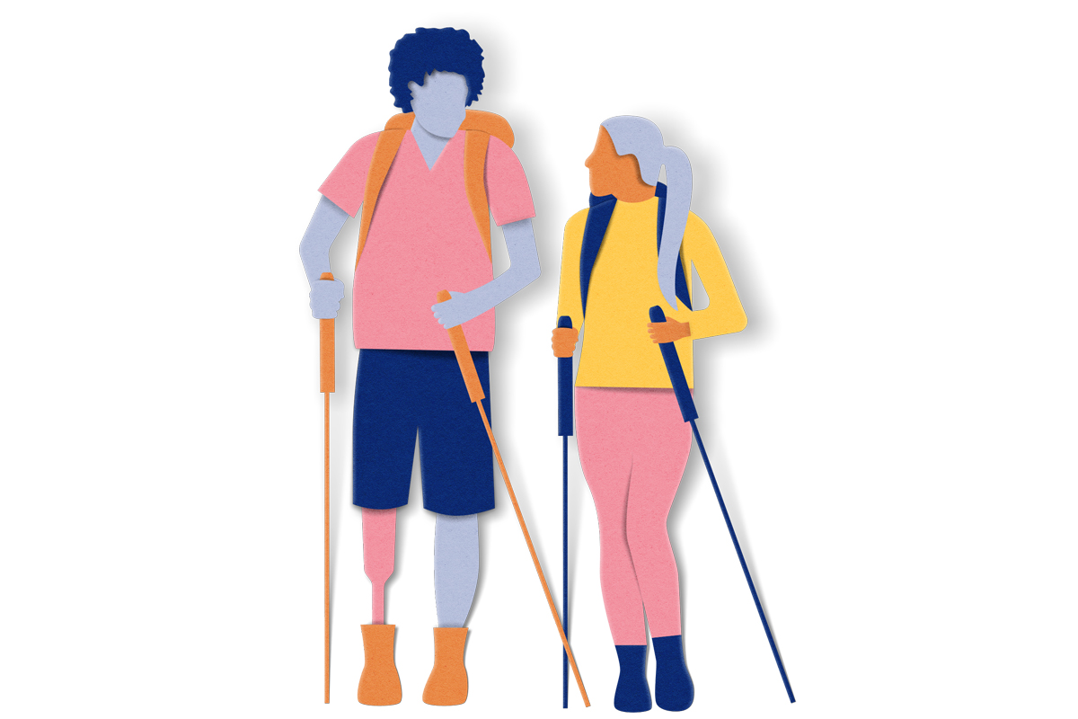  Illustration of hikers