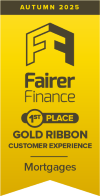 Gold ribbon Fairer Finance award